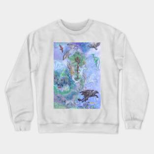 Magical Menagerie of Animals Crewneck Sweatshirt